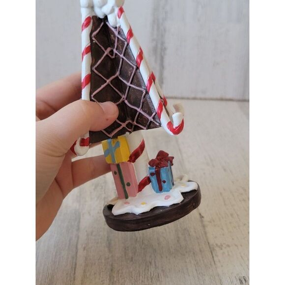 Gingerbread Christmas tree present star Village accessory house Xmas - Picture 6 of 7